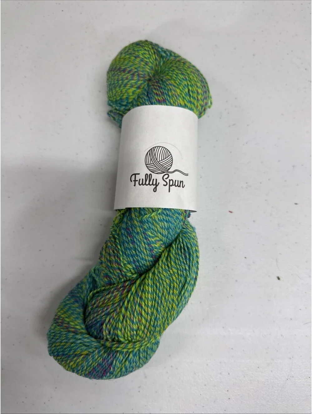Fully Spun Sock Fingering Color Neon SW Merino/Nylon 1 Skein